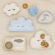 assiette en céramique nuage Smilla blue