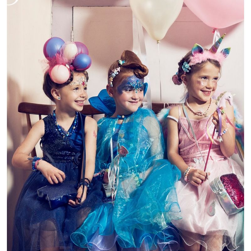 Kit d'anniversaire licorne magique bleue 25 pièces : Deguise-toi