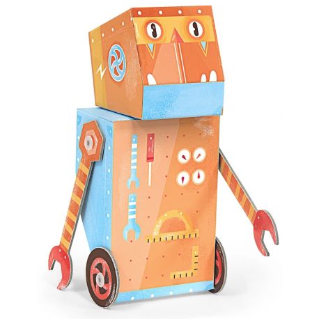 figurine 3D Fold my Robot 'bricoleur' figurine 3D Fold my Robot 'bricoleur'
