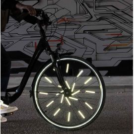 Réflecteurs pour rayons de roues de vélo - or