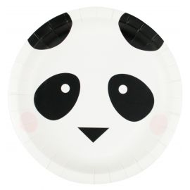 8 assiettes - mini panda