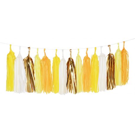 Kit de guirlande tassel - jaune Kit de guirlande tassel - jaune