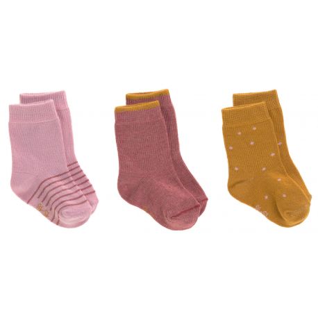 3 paires de chaussettes - rosewood 3 paires de chaussettes - rosewood