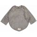 Bavoir Ã  manches Drop Dijon organic - Steel Grey