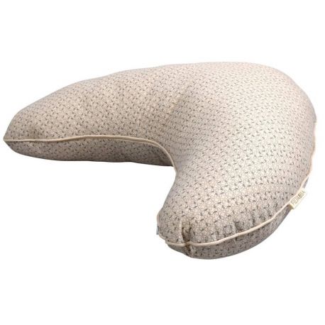 Coussin d'allaitement - Leafed nature white Coussin d'allaitement - Leafed nature white