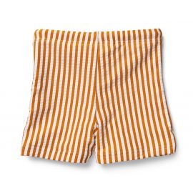Short de bain Otto - Y & D stripe: Mustard & white