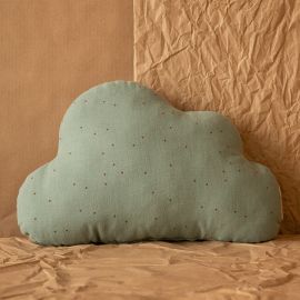 Coussin Cloud - toffee sweet dots & eden green