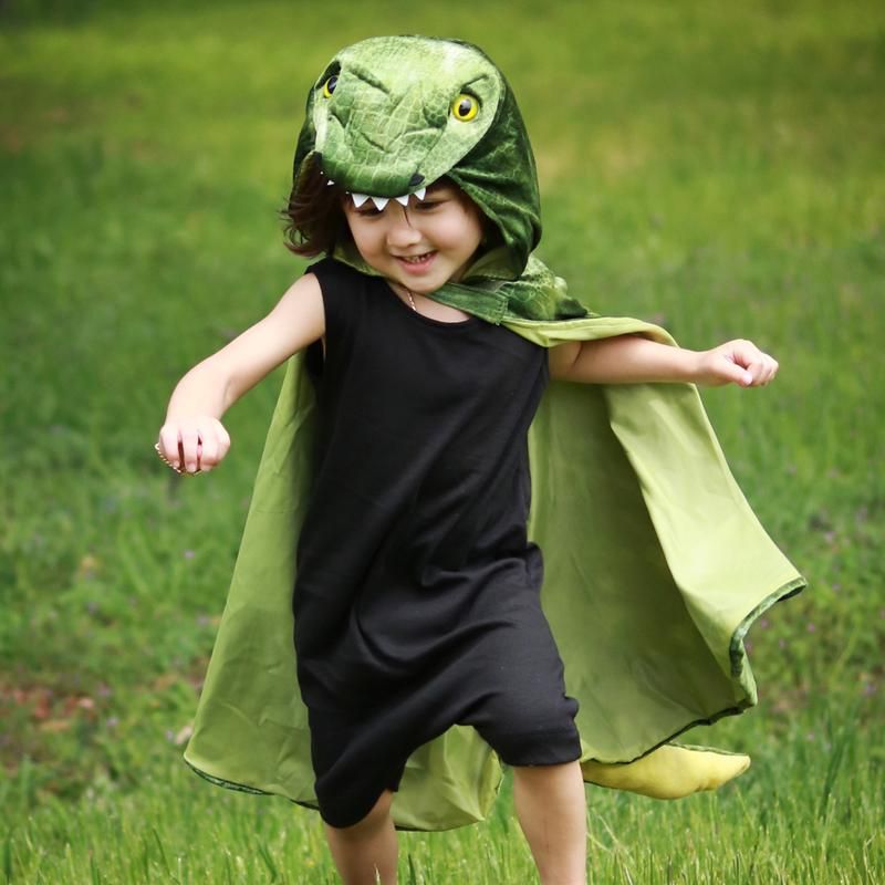 DEN GODA FEN - Den Goda Fen - Costume Jump-In Dinosaure Vert 90X90 Cm 3-8  Ans - Le Petit Zèbre