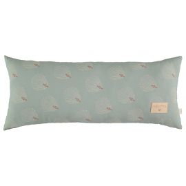 Coussin Hardy - white gatsby & antique green