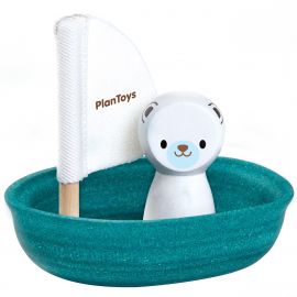 jouet de bain écologique - Voilier Ours polaire