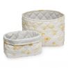 Set de 2 paniers de rangement coton bio - Inventions