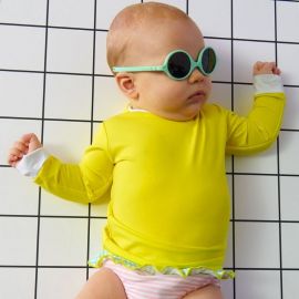 Lunettes de soleil enfant Diabola 2.0 - Vert d'eau