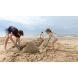 Pelle de plage multifonctions Scoppi - Dark blue & vintage blue