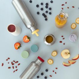 bouchon Ã  bec colorÃ© pour gourde Blafre - bleu