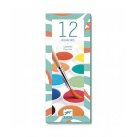 boîte robuste de 12 pastilles de gouache