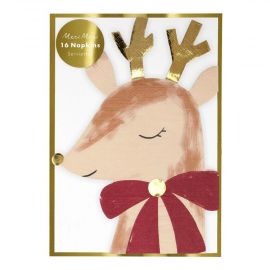 Set de serviettes - Reindeer with bow