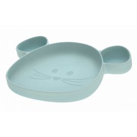 Assiette en silicone - Little Chums Mouse blue