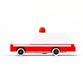 Véhicule jouet en bois Candycar - Ambulance
