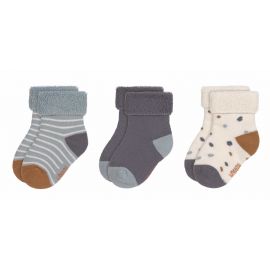 Set de 3 paires de chaussettes bébé - Tiny Farmer - bleu