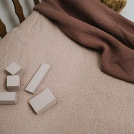Couverture pour lit Riga teddy - Grey pink