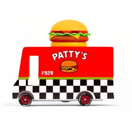 Véhicule jouet en bois Candyvan - Pattys Hamburger Van