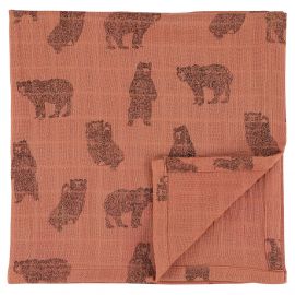 Langes en mousseline - 55x55cm - 3pcs - Brave Bear