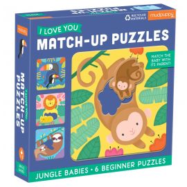Puzzle Match-Up - Jungle Babies