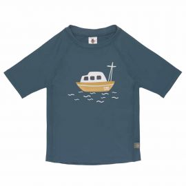 T-shirt de bain anti-UV - Boat blue