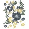 Sticker - Couronne de fleurs
