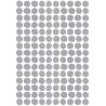 Planche de stickers A3 - Pois - Argent