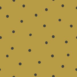 Papier peint - Minima - Playful dots - Mustard