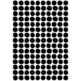 Planche de stickers A3 - Pois - Noir