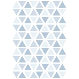 Planche de stickers A3 - Triangle - Sweet bleu