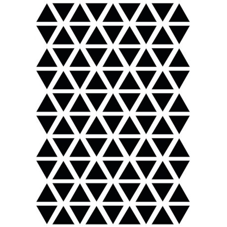 Planche de stickers A3 - Triangle - Noir