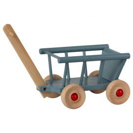 Chariot en bois - Bleu