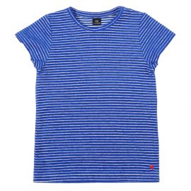 T-Shirt Terry Stripes - Palace blue - Enfant