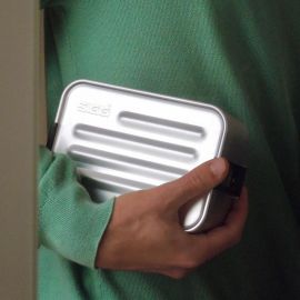 boîte à tartines en aluminium avec insert silicone - Plus Alu S