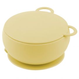 Bol avec ventouse & couvercle - Yellow