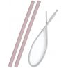 Set de 2 pailles et brosse - Pink