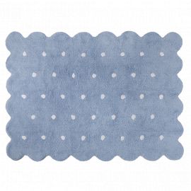 Tapis lavable Biscuit - Blue - 120 x 160 cm