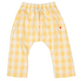 Pantalon baggy Big Vichy Yellow - Enfant