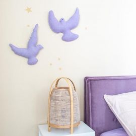 DÃ©co murale oiseau en feutre Kick - Lilas