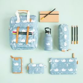 Porte-monnaie Billfold - Whale blue