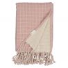 Couverture bébé - Grid old rose