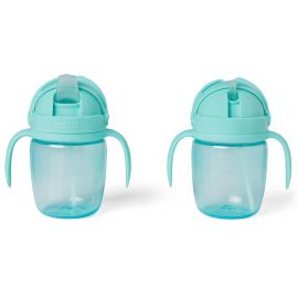Lot de 2 gobelets Sip-to-straw - Teal