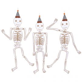 DÃ©coration - Vintage Halloween Jointed Skeletons