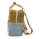 Sac à dos small - Colourblocking - Blueberry + willow brown + pear green