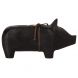 Cochon en bois - Medium - Noir