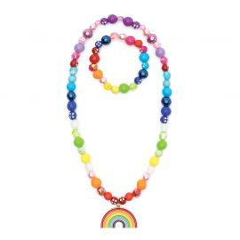 Set Collier et Bracelet - Double Rainbow