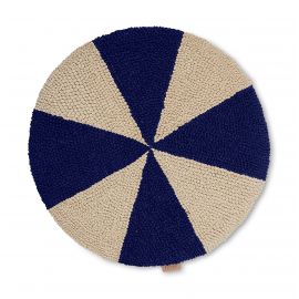 Coussin broderie Arch - Bright Blue - Off-White